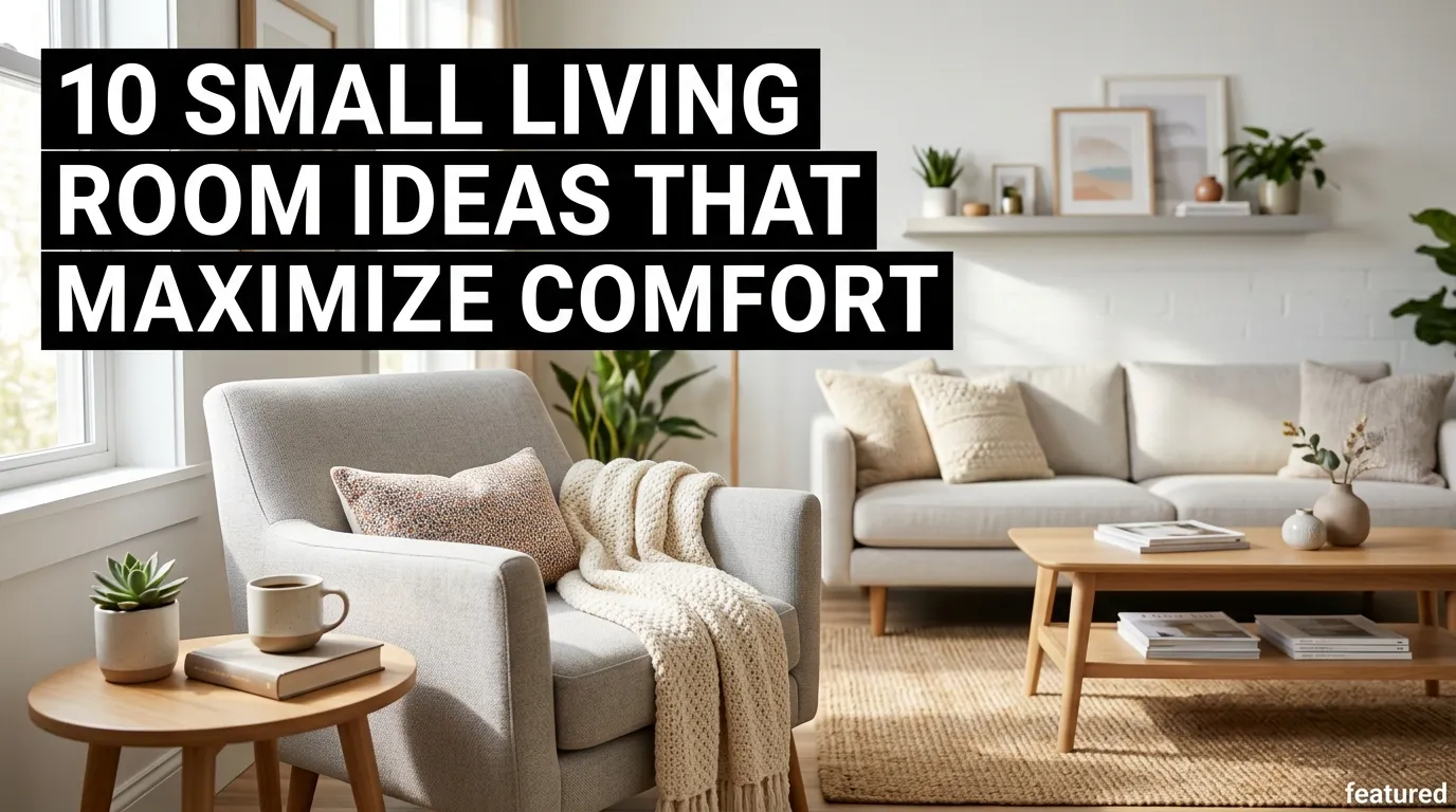 10 Small Living Room Ideas That Maximize Comfort