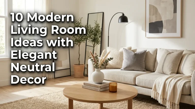 10 Modern Living Room Ideas with Elegant Neutral Decor