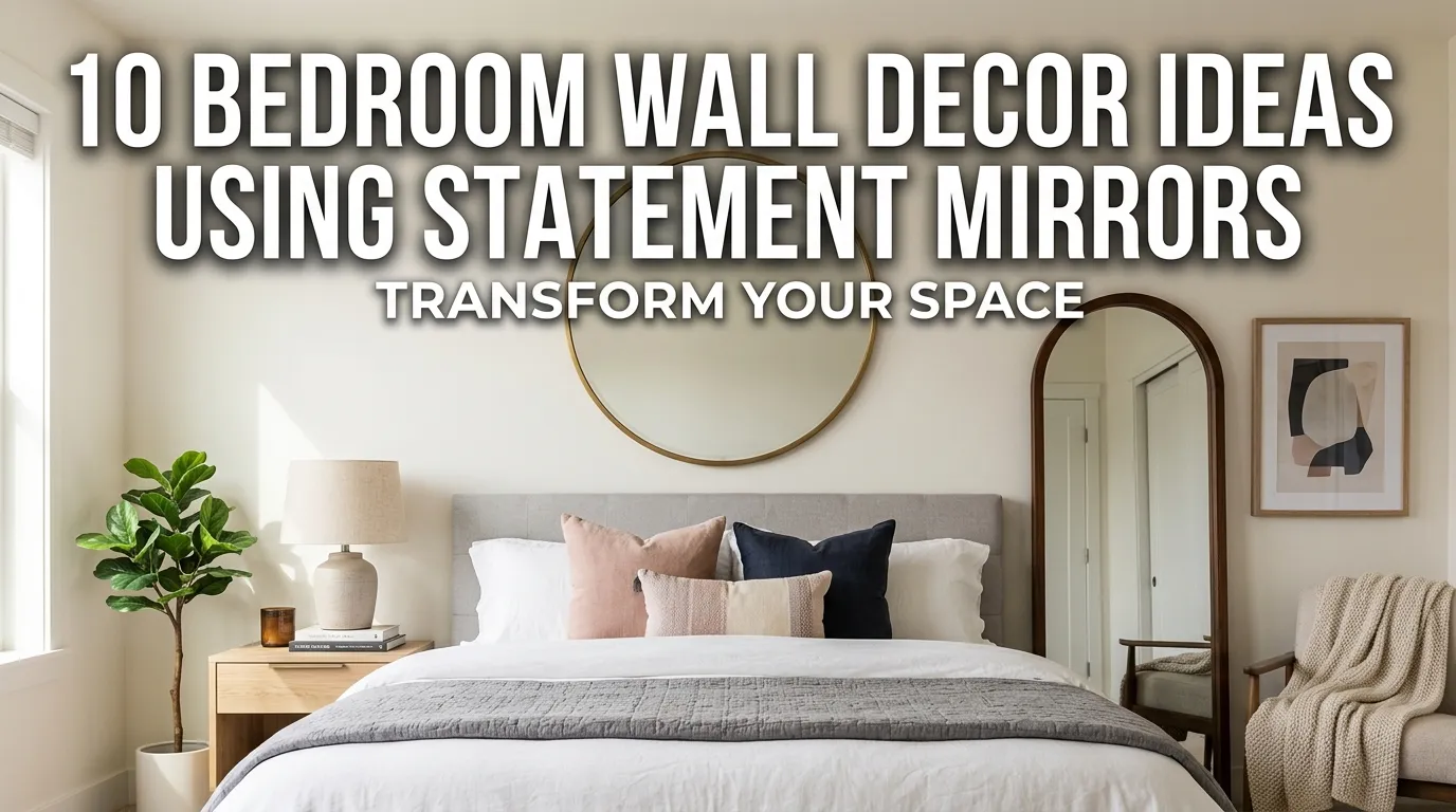 10 Bedroom Wall Decor Ideas Using Statement Mirrors